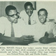 In 1967, Editor & Publisher reported on efforts by the Star-Ledger of Newark, N.J., to determine the mood of the black community just prior to disturbances that left 26 dead and more than 700 injured. From left, Ernest Johnston Jr., Charles Dryden and Richard Prince (Star-Ledger)